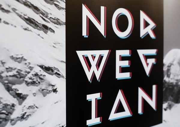 Norwegian Snowboard Awards 2011 on Behance #anaglyph #3d #typography