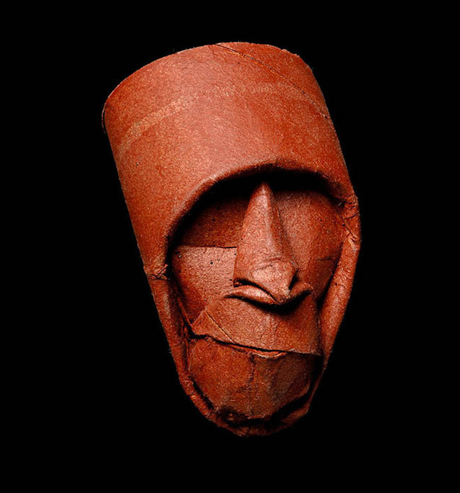 Futuristic Toilet Paper Roll Faces by Junior Fritz Jacquet