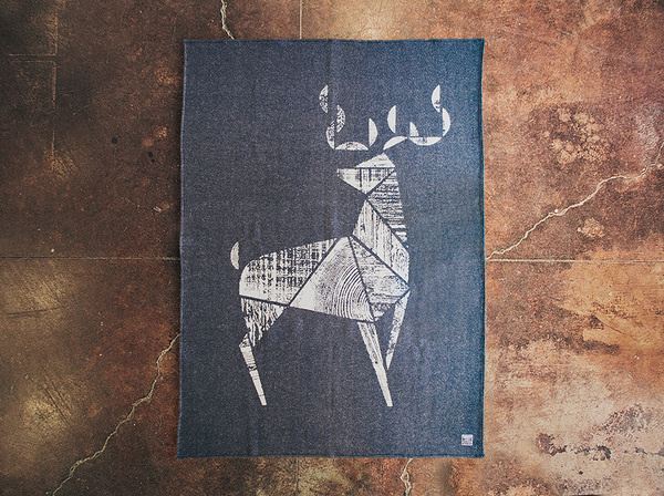 Deer_Flat #deer #geometric #floor #simple #woolen #wool #animal