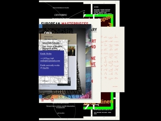 Emile Molin #nyc #print #portfolio #designer
