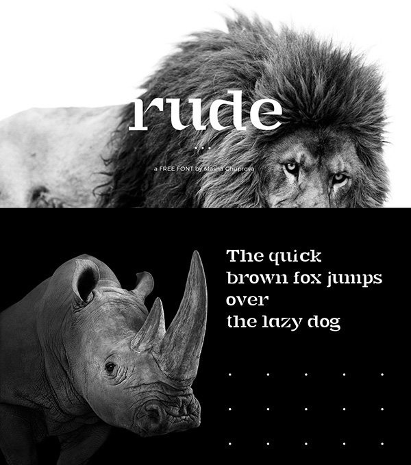 RUDE – free font