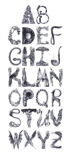 Life in the Alphabet. on the Behance Network #alphabet #typography