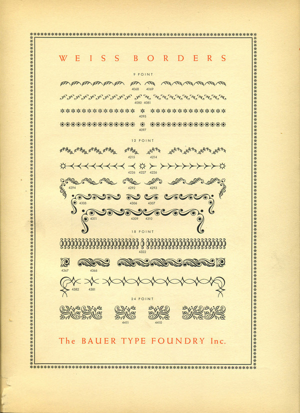 Weiss Borders type specimen #type #specimen
