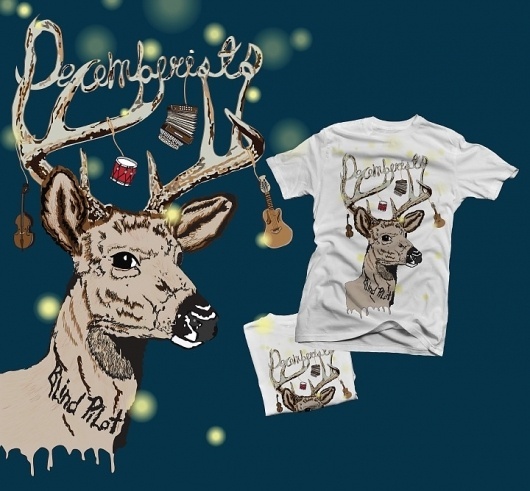 HOPE LITTLE ILLUSTRATION + DESIGN #illustration #vector #deer #decemberists