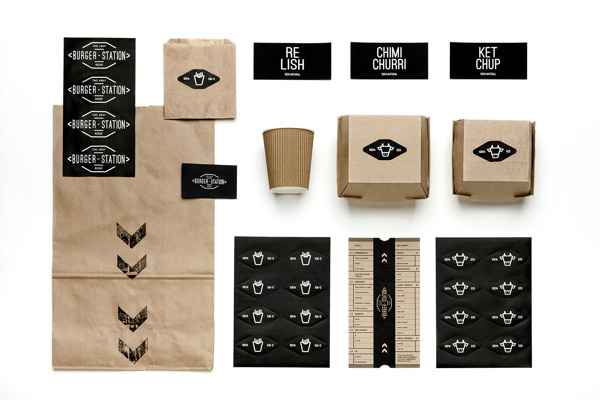 Burger station on Behance #id
