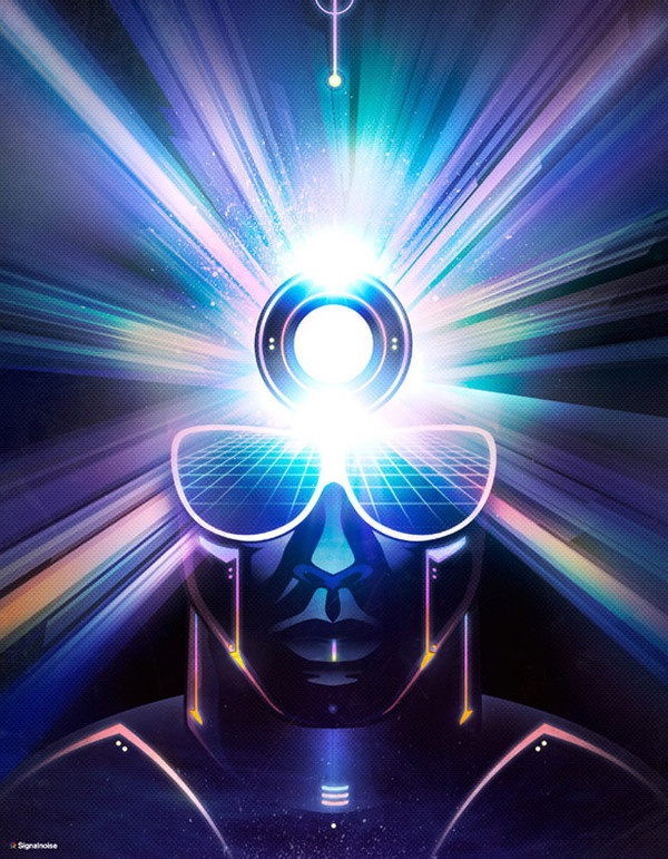 Creator Signalnoise The art of James White #jameswhite #signalnoise #shine #colors #glow #shades #radialshine