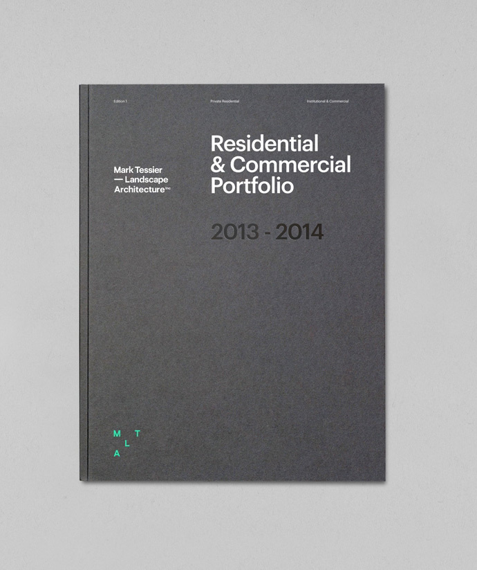 Mark Tessier Landscape Architecture #aisleone #grid #gray #helvetica #editorial #neon