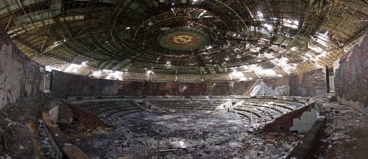 Buzludzha Pano 1 | Flickr - Photo Sharing! #concrete #apocalyptic #soviet #ussr #abandoned #architecture #bulgaria #russia
