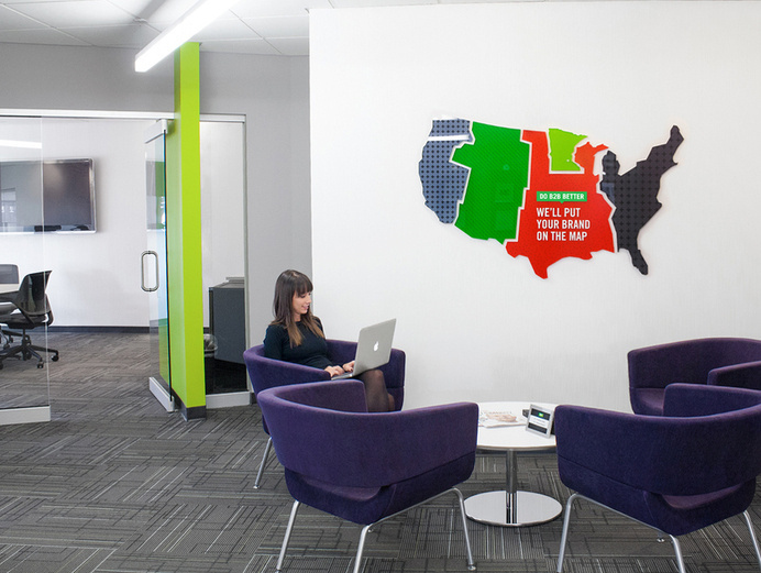 office, Schermer, minnesota, minneapolis #office #minnesota #map #space #schermer #minneapolis #purple #lime #green
