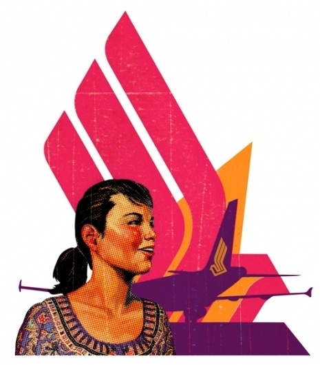 TAVIS COBURN - Singapore Airlines #illustration