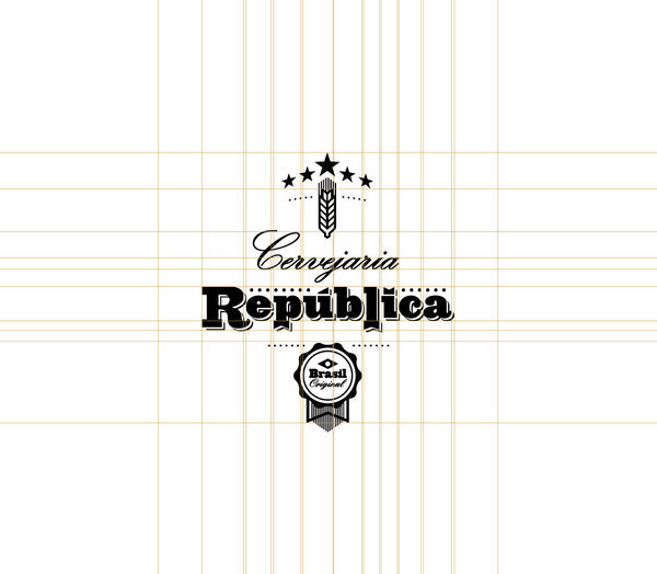 Cervejaria República on Behance #republica #layout #badge