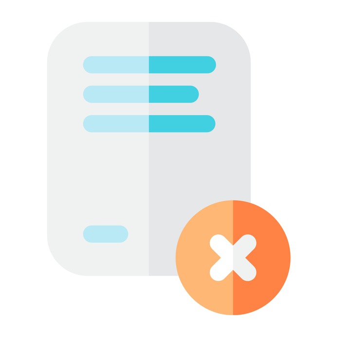 See more icon inspiration related to cancel, cancellation, files and folders, shapes and symbols, deleted, error, archive, document, file, multimedia and cross on Flaticon.
