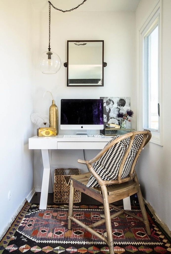 Hidden Potential in a Four-Story Michigan Home #office #desk #home #workspace