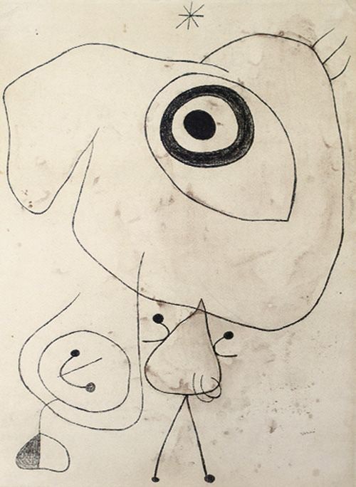 Joan Miró - Personnage, oiseau, étoile