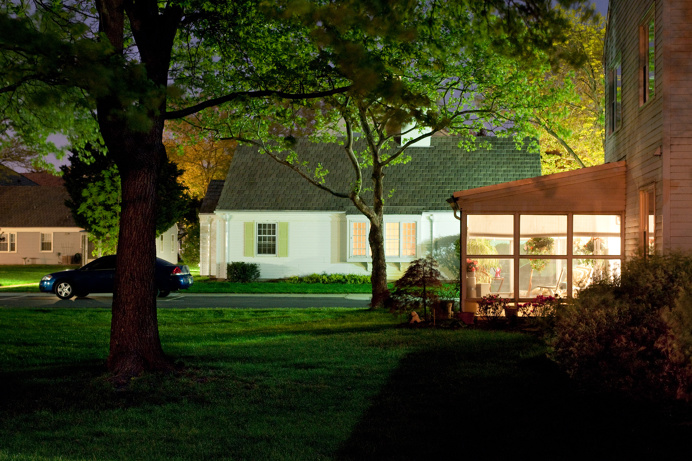 suburbs, night time, new jersey