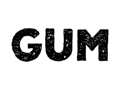 Gum #lettering #gum #texture #block #type #hand #typography