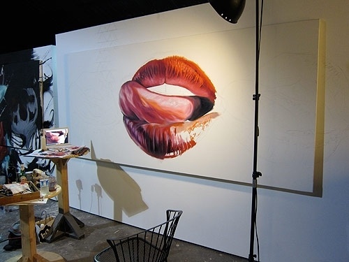 Pow Wow « PICDIT #red #lips #wow #wall #art #pow