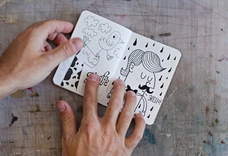 tad carpenter #illustration #character #doodle #sketchbook #tad carpenter