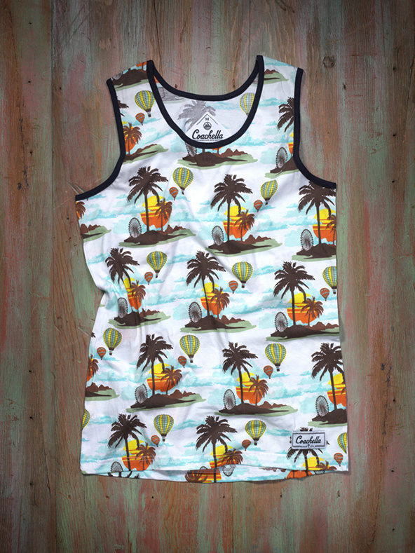 Coachella all over print t-shirts / Edoardo Chavarin #festival #design #shirt #illustration #typograph #shirts