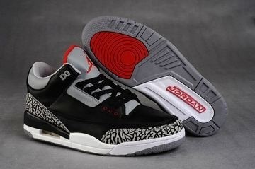 Jordans Sneakers 3 III Black and Grey Ladies #shoes