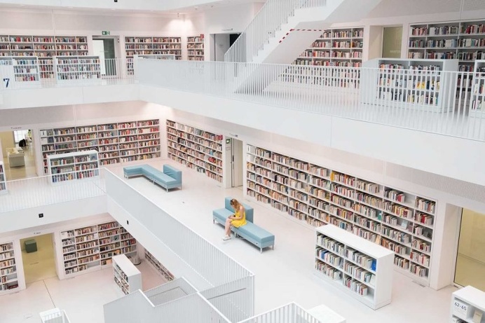Quite Zone - Stuttgart Municipal Library by Skander Khlif