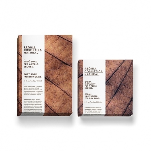 Peònia Cosmètica Natural on Branding Served #stationary
