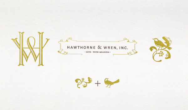Kevin Cantrell Design / Hawthorne and Wren #wren #branding #& #loho #identity #hawthorne