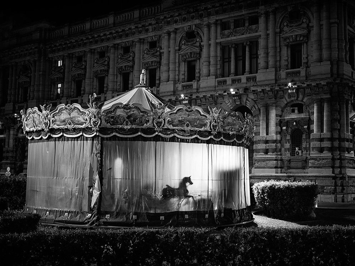 #carousel #horse #night #photo