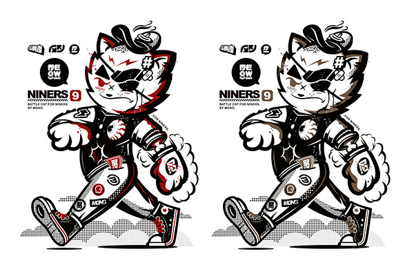 MGNG X NINERS. on Behance #print #design #illustration #behance #character