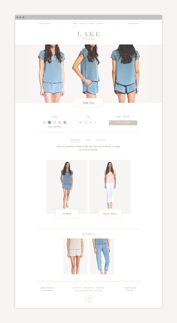 Lake by Nudge #web design #web #website