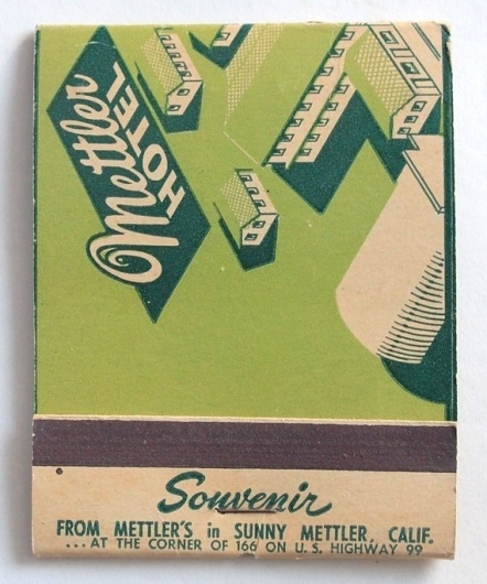 Giant Feature Matchbook Souvenir Mettler by albrechtsantiques #hotel #souvenir #map #matchbook