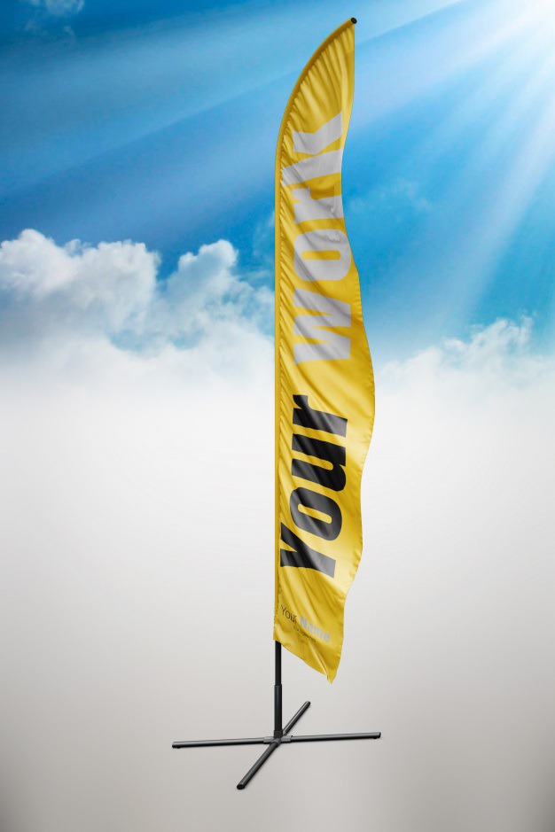 Yellow flag mock up Free Psd. See more inspiration related to Mockup, Template, Road, Sky, Flag, Web, Website, Yellow, Mock up, Templates, Website template, Mockups, Up, Web template, Realistic, Pennant, Real, Web templates, Mock ups, Mock and Ups on Freepik.