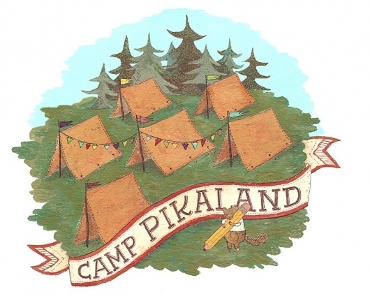 Camp Pikaland - Mary Kate McDevitt • Hand Lettering and Illustration #illustration #omg