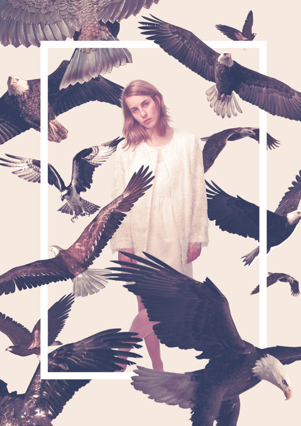 Queens on Behance by Quentin Deronzier #girl #photo #birds #aigles #eagles
