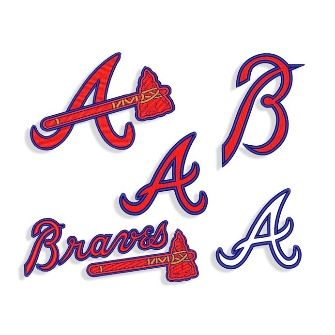 Atlanta Braves embroidery design