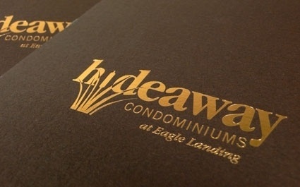 Blend: Work:: Hideaway Condominiums: Branding, Brochure, Signage, Website, Sales Center #logo #print