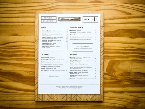 Red Feather menu #menu #red #feather