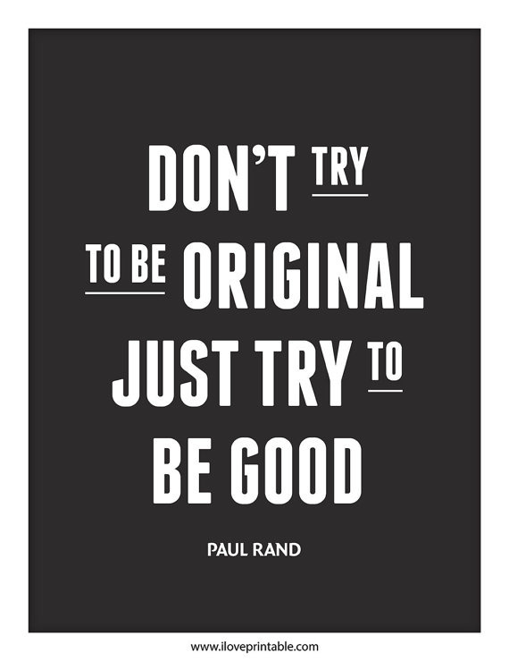 Typography inspiration example #335: Just try to be Good. #iloverintable #typography #art