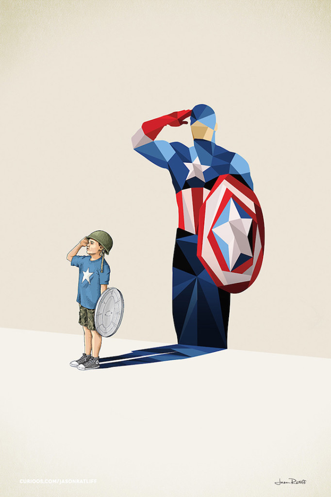 Creative Illustration of childhood imagination by Jason Ratliff #Illustrations #artwork #imagination #digital art #design
