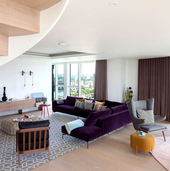 Luxury Penthouse Designed by Amos and Amos british design penthous flexible space #interior #design #decor #home