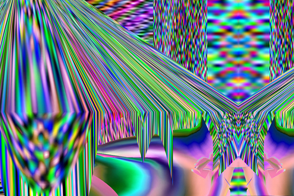 HORT | Foragepress.com #abstract #rainbow #psychedelic