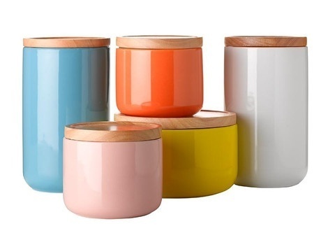 Gorgeous ceramic canisters | Products #color #nice #jars