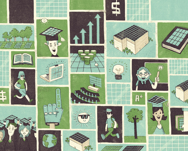 GE ecomagination greg kletsel / graphic design + illustration #kietsel #greg #school #texture #illustration #blue #money #green