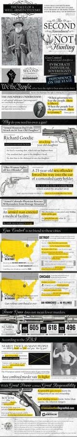 The Value of a Well-Armed Citizenry #infographic #design #graphic