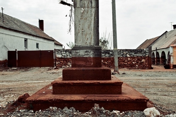 photographs capture town stained red by hungary's 2010 toxic waste spill #photography