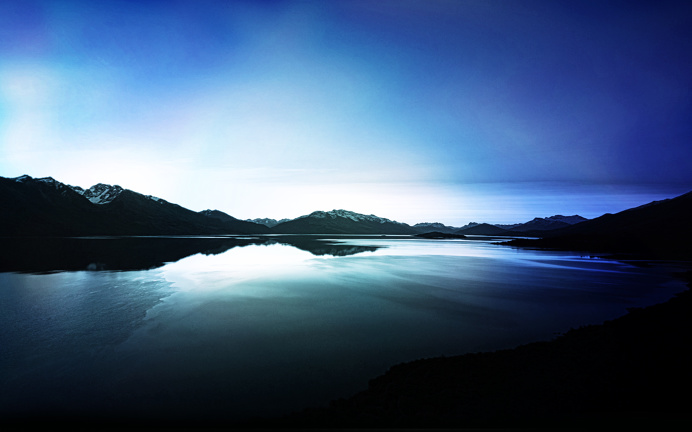 Dark Lake Landscape