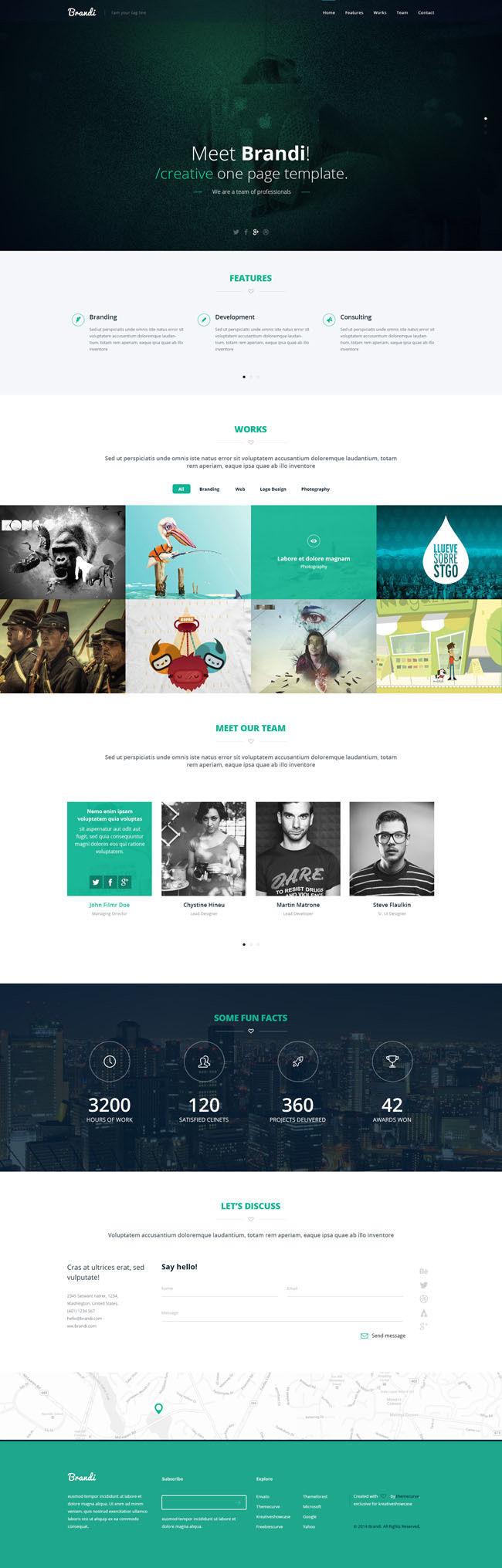 Brandi : Free Business Bootstrap Template