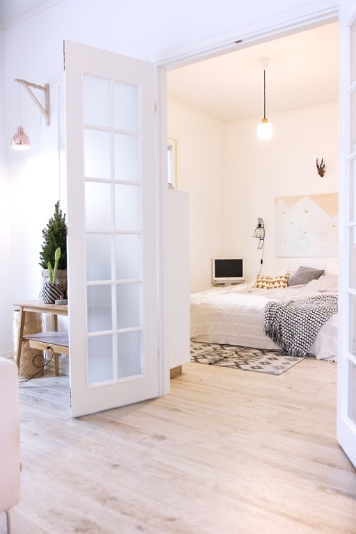 Work Around the Weird: Design Ideas for Tricky-to-Decorate Spaces | Apartment Therapy #interior #white #design #floor #wood #apartment