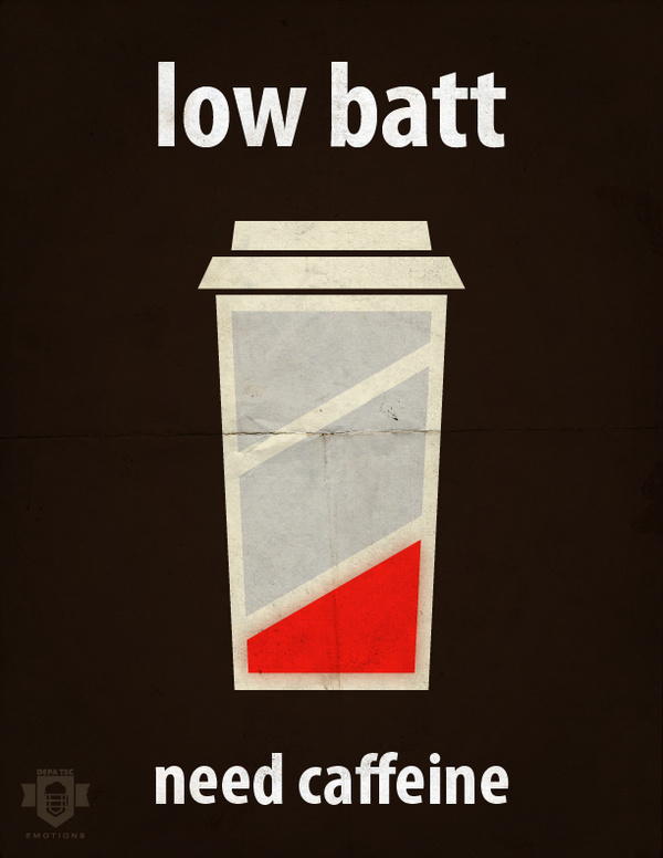 Low Batt on the Behance Network #coffee