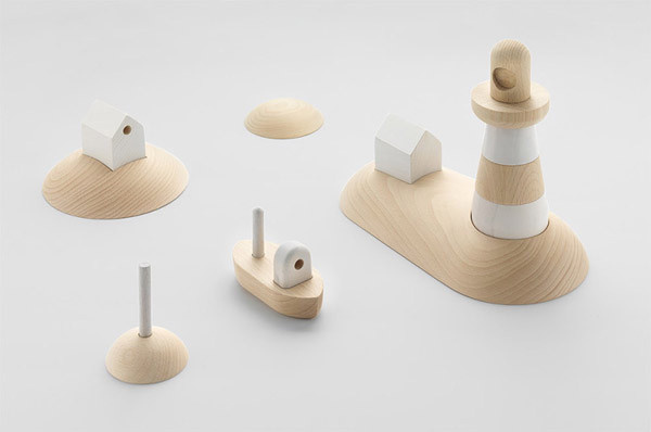 Minimalist Wooden Toys Design by Permafrost